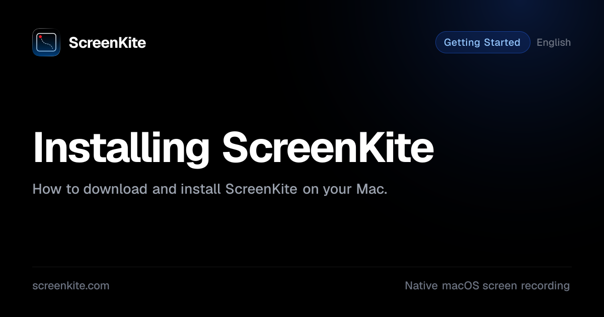 ScreenKite — Installing ScreenKite - Guide